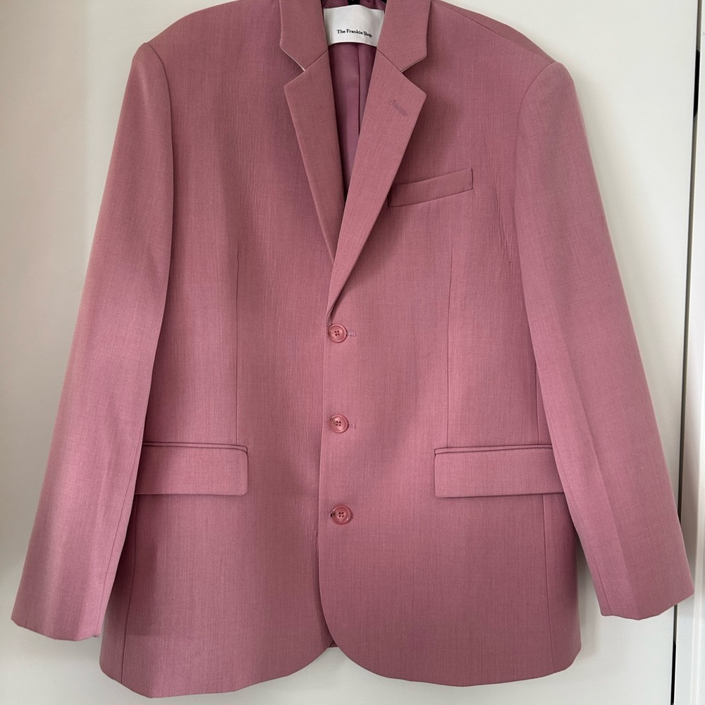 WOMENS PINK FRANKIE SHOP BLAZER JACKET SIZE XS/S LINED